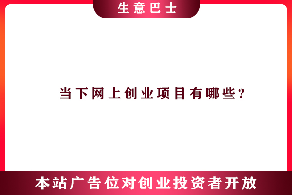 网上创业项目