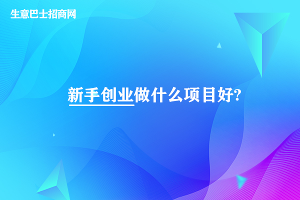 新手创业做什么项目好?