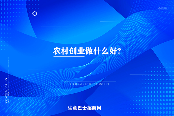 创业做什么好